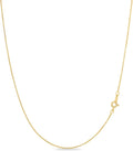 kezef dainty box chain necklace for women, gold, main product view