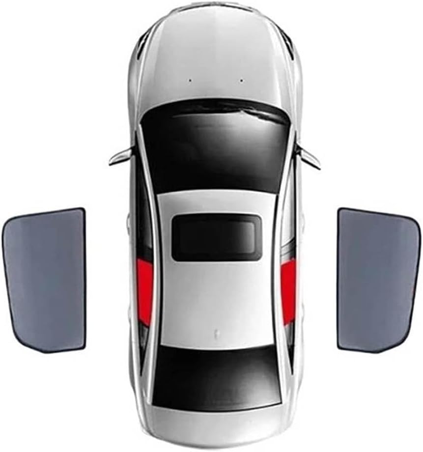 REVXON Magnetic Car Shades for Side Windows for Mercedes Benz GLC 300 2023-2026, Custom Fit Mesh Car Window Cover Privacy Curtain Heat Reduction Breathable Allows Window Open,Rear Window