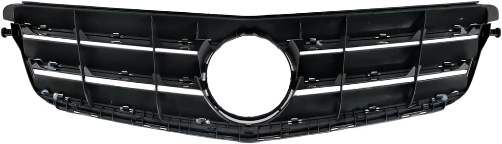 C300 Grill C300 Front Grille for Mercedes Benz W204 2008-2014 Chrome Black | C250 C300 C350 C200 2008-2014, NOT Fit for C63 AMG Style Sport Style
