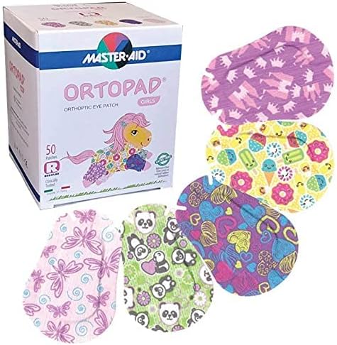 ortopad® girls adhesive eye patches, 50/bx, ice cream, close-up detail