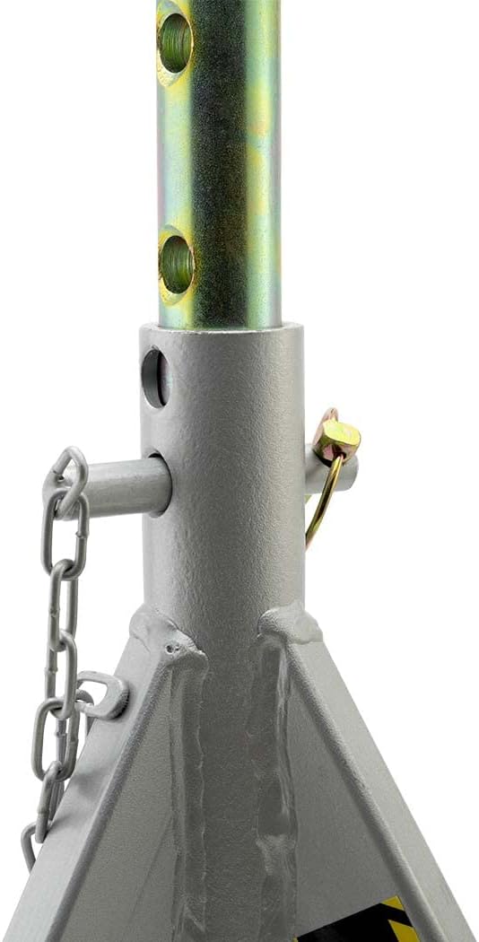 ESCO 10498 Jack Stand, 3 Ton Capacity, Silver, 21.5"