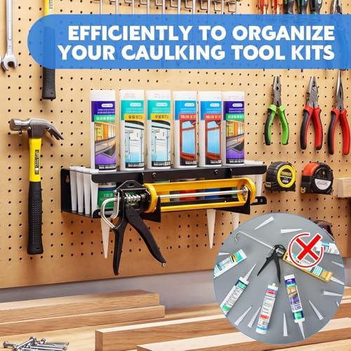 hicarer 1 pack caulking tube and gun holder showing dimensions