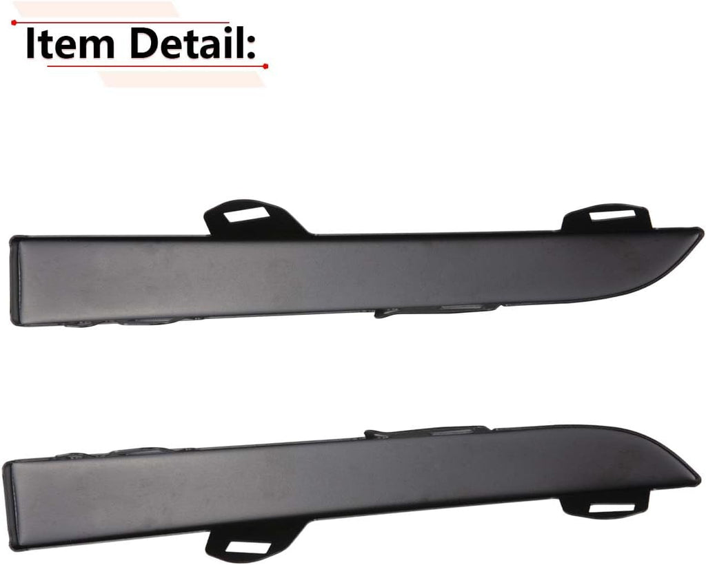 RLB-HILON 1Pair Front Bumper Grille Headlight Filler Trim Panels Set Compatible with Toyota Tacoma Pickup 2001 2002 2003 2004 Year, for TO1089108 TO1088108 | Compatible with Toyota Tacoma Pickup 2001 2002 2003 2004 Year, for TO1089108 TO1088108