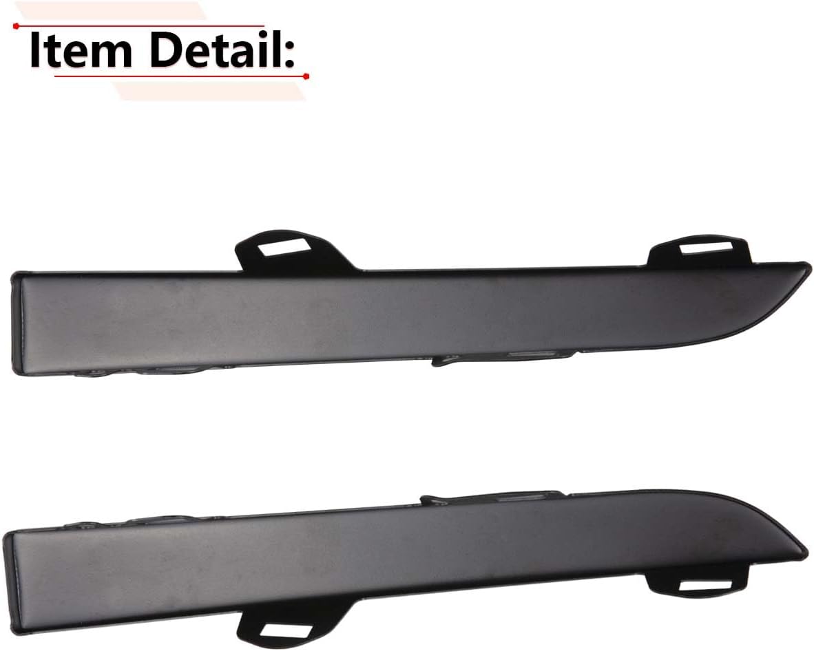 RLB-HILON 1Pair Front Bumper Grille Headlight Filler Trim Panels Set Compatible with Toyota Tacoma Pickup 2001 2002 2003 2004 Year, for TO1089108 TO1088108 | Compatible with Toyota Tacoma Pickup 2001 2002 2003 2004 Year, for TO1089108 TO1088108