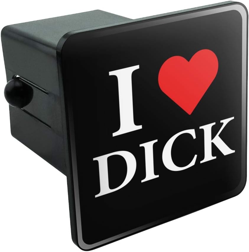 GRAPHICS & MORE I Love Dick Heart Tow Trailer Hitch Cover Plug Insert