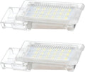 2Pcs LED Footwell Glove Box Interior Light Replacement 7L0947415 1KD947415 for VW Jetta Caddy Passat Tiguan Scirocco Under Door Glove Lamp