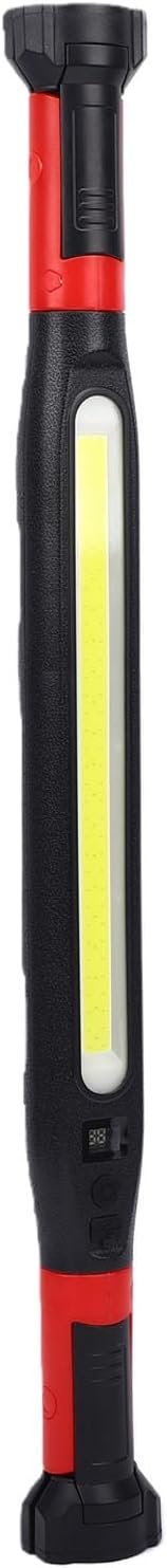 Alomejor Underhood Work Light, ABS COB LED Rechargeable Hood Light with Magnetic Hook Clamp, 360 Rotating, 2000mAh Battery, IP55 for Car Repair Garage Mechanics