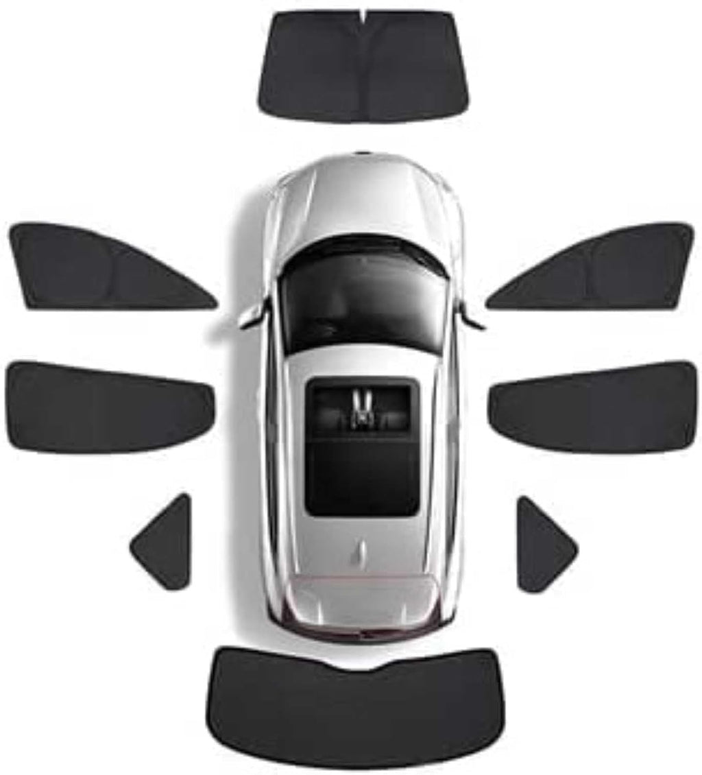 Car Window Shades for Mazda CX-9 2016-2023, Side Window Sunshade Set with Split Front Design UV Blocker Sun Shade for Privacy,8 PCS Full