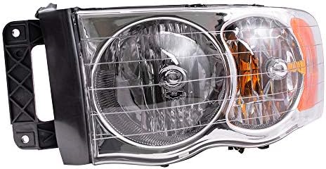 EPIC LIGHTING OE Spec Halogen Headlight Assembly Replacement for DGE 02-05 RAM 1500 03-05 RAM 2500 3500 [ CH2503135 55077120AE ] Right Passenger Side