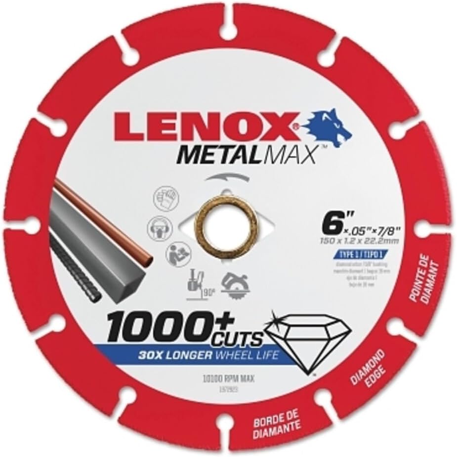 lenox metalmax 6 inch segmented rim diamond cutting, main product view