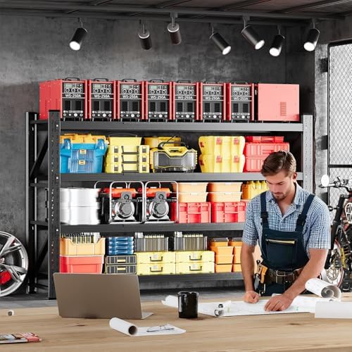 miiiko 71.3" w storage shelves,5000lbs metal garage storage, main product view