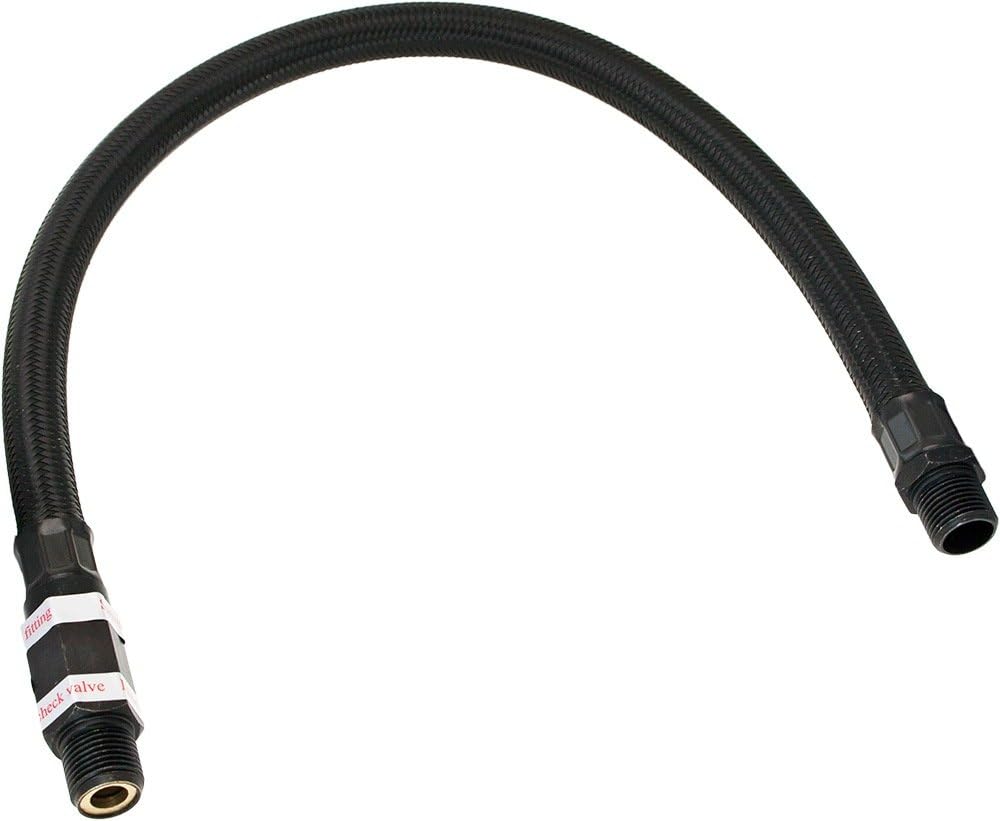 vixen horns stainless steel air compressor braided leader, main product view