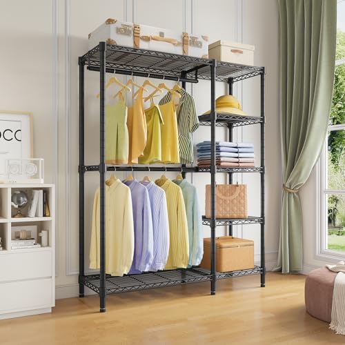 vipek v7 clothes rack with shelves heavy duty shown in use