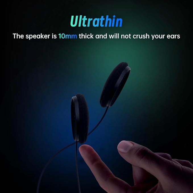 Motorcycle Helmet Bluetooth Headset, Outdoor Wireless Bluetooth 5.3 Headphone - Image 4