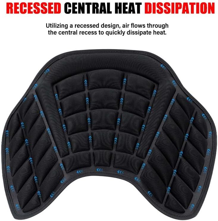 Motorcycle Seat Cushion for Yamaha XT 1200 Z Super Tenere XT1200Z XT1200ZE, Gel Seat Pad with Breathable Cover, Long Distance Riding Comfort Vibration Reduction