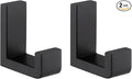 Angle Simple Towel Hook Matte Black 2 Pack, 304 Stainless Steel Bathroom Coat by AngleSimple