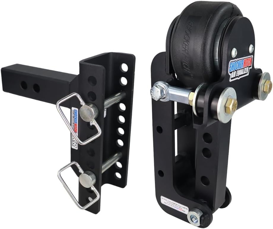 Shocker Air Equalizer for Weight Distribution Hitch, Fits 2" Hitch 5" Rise 4" Drop