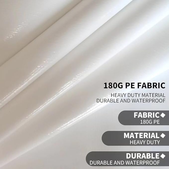 Rutile 10 x 20 FT Carport Replacement Cover, Heavy Duty Car Tarp Canopy Tent - Image 3