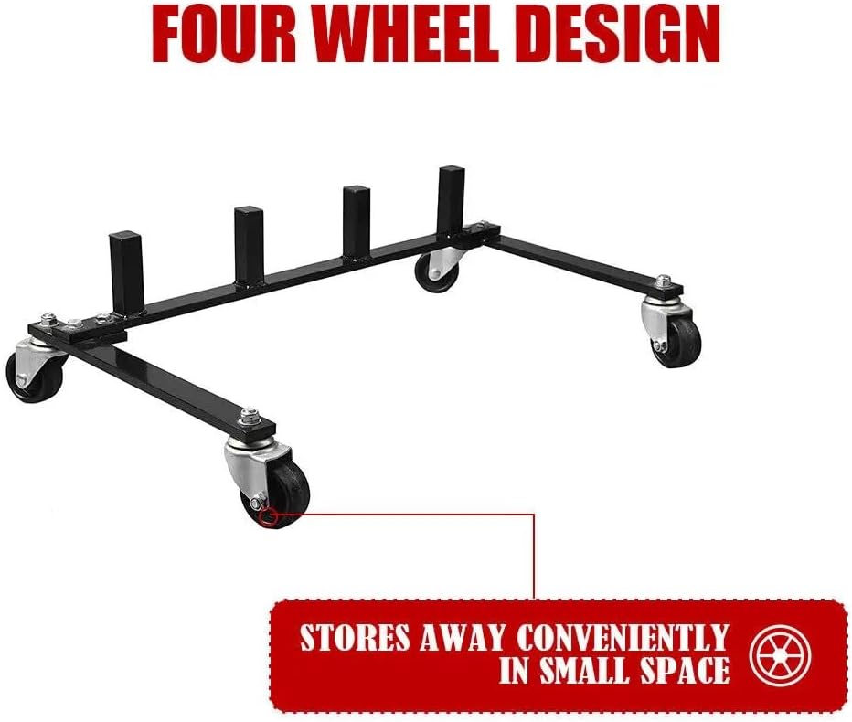 Car Mover Car Moving Dolly 4T Hydraulic Car Wheel Dolly Go Jack Set Vehicle 1500Lb Move Position Wheel Dolly Car Mover Moving Tool