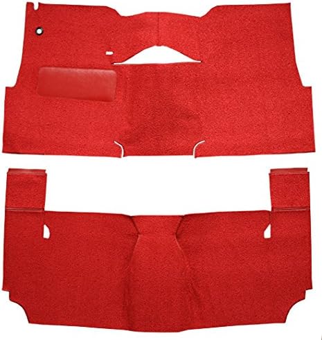 Replacement Auto Carpet Floor Liner - Cut and Sewn Loop - fits 1957-1957 Chevrolet Bel Air 2 Door Hardtop Bench Seat (Black)