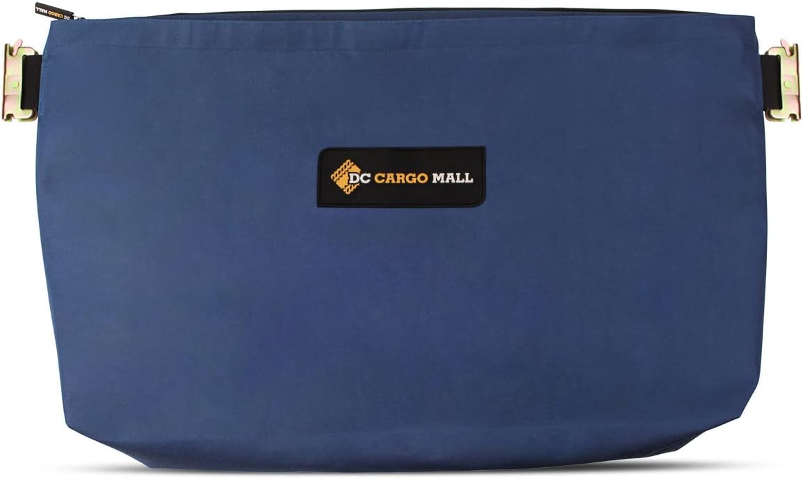 DC Cargo Mall E-Track Storage Bag for Trailers - Heavy-Duty 14 in x 24 in Canvas Zippered E-Track Bag - Weight Capacity 50 lb. - E-Track Accessories