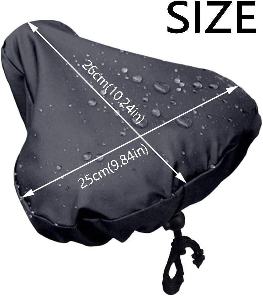 Bike Seat Cover Waterproof Dust-Proof Protective Cushion, Washable Bicycles Saddle Seat Universal Rain Cover