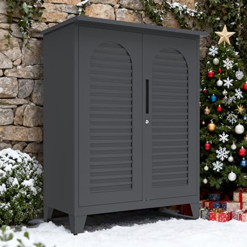 ryh 47.2” tall metal outdoor storage cabinet(47.2" h on a desk or shelf