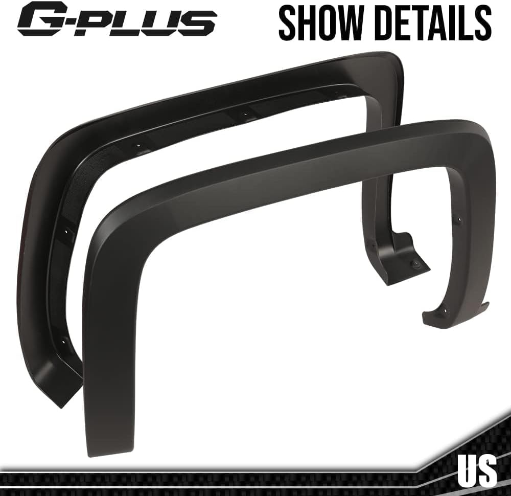 G-PLUS Fender Flares Dually model | Compatible with Chevy Silverado 1500 2014-2018/Fit Chevy Silverado 2500 3500HD 2015-2019