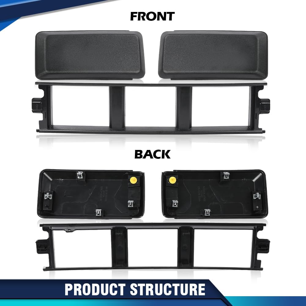 PIT66 Front Bumper Cover Lower Grille Trim Panel Fit Ford F150 2018-2020 | Lower Panel Compatible With Ford F150 2018 2019 2020, Black ABS Plastic, Replaces JL3Z17B968BB