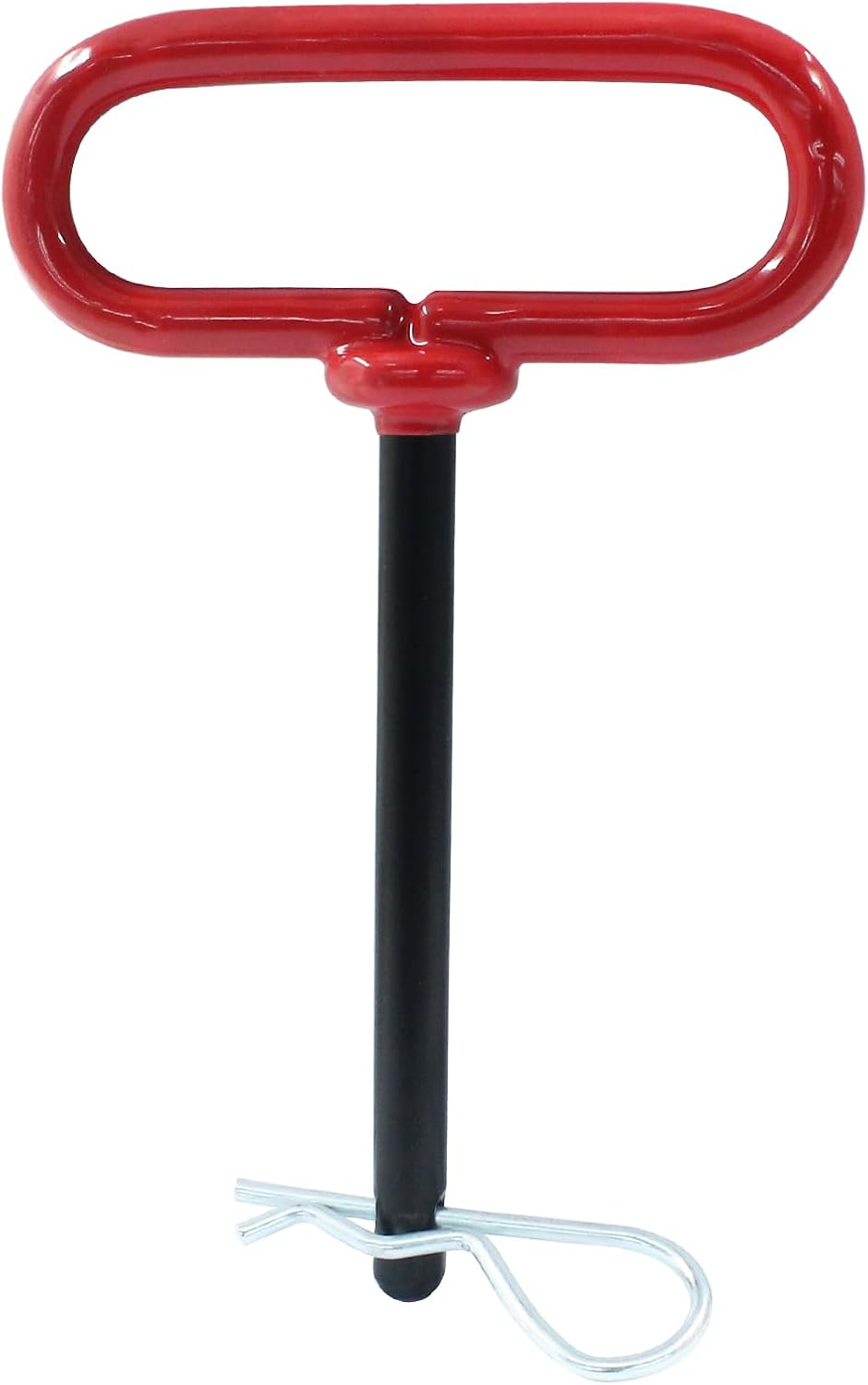 3/8 x 4 Inch Trailer Tow Hitch Pin and Clip, Red | Tractors Hitch Cotter Pins, For RV, For Tractor, For Lawn Mower