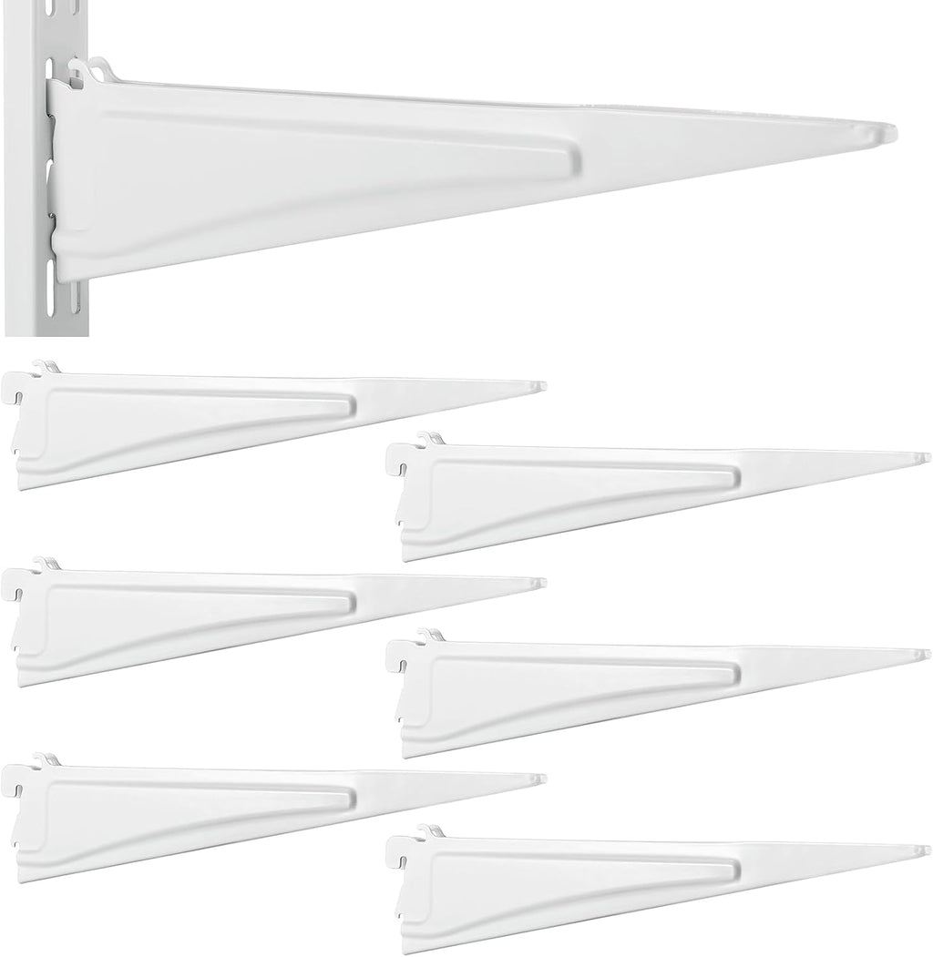 menkxi 6 pcs track locking shelf bracket, 12, main product view