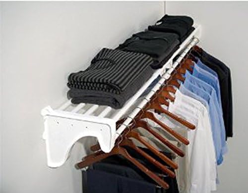 ez shelf - closet shelf with hanging rod on a desk or shelf