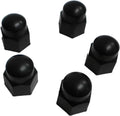 5-Pack 13/16" Black Nylon Lug Nut Covers – Snap-On Protective Caps for Trailer, Camper, Travel Truck Wheels – Fits Standard 13/16" Lug Nuts – Corrosion & Dirt Protection
