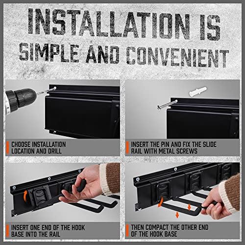 horusdy 64-inch heavy duty garage organization rack, 14 showing dimensions