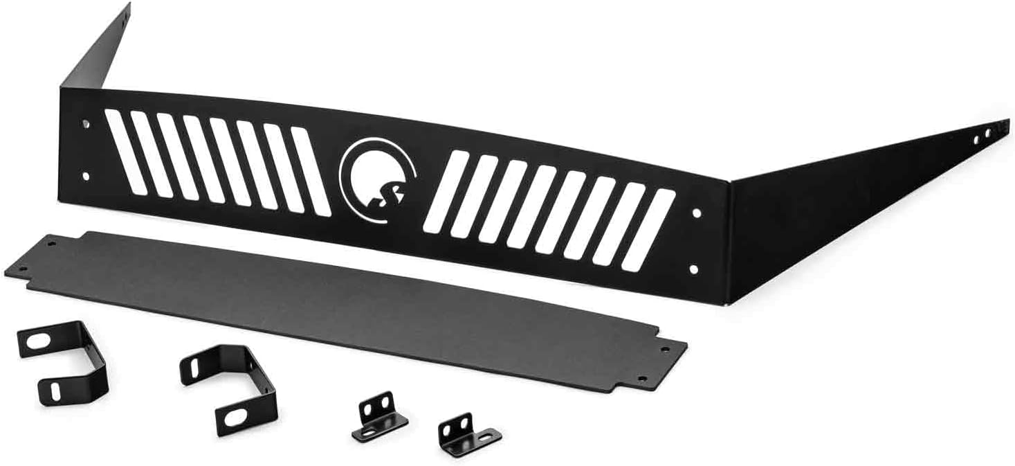 SuperATV Hood Scoop for 2016+ Kawasaki Mule Pro (See Fitment) | Made of Heavy Duty Steel Plating | Increases Airflow to Your Cab | Powder coated for Extra Durability
