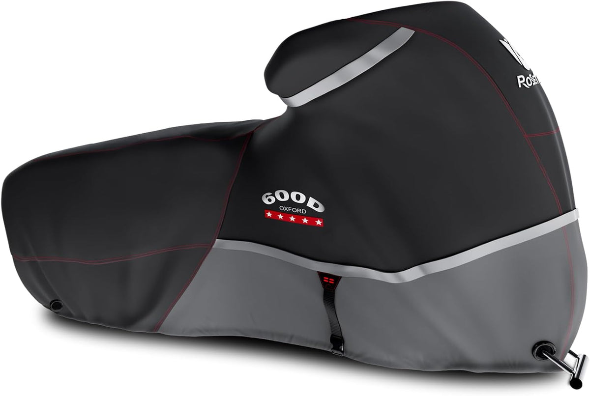 Rosefray Motorcycle Cover 600D Heavy Duty All Season Universal Weather