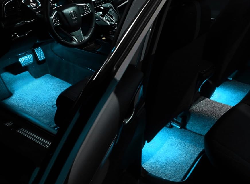 for Honda CRV 2023-2026 Multi-Color Footwell Ambient Light Front Door and Footwell Placement 4pcs Car Accessories