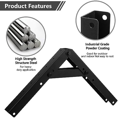 sihnman heavy duty adjustable angle bracket (2 pc) on a desk or shelf