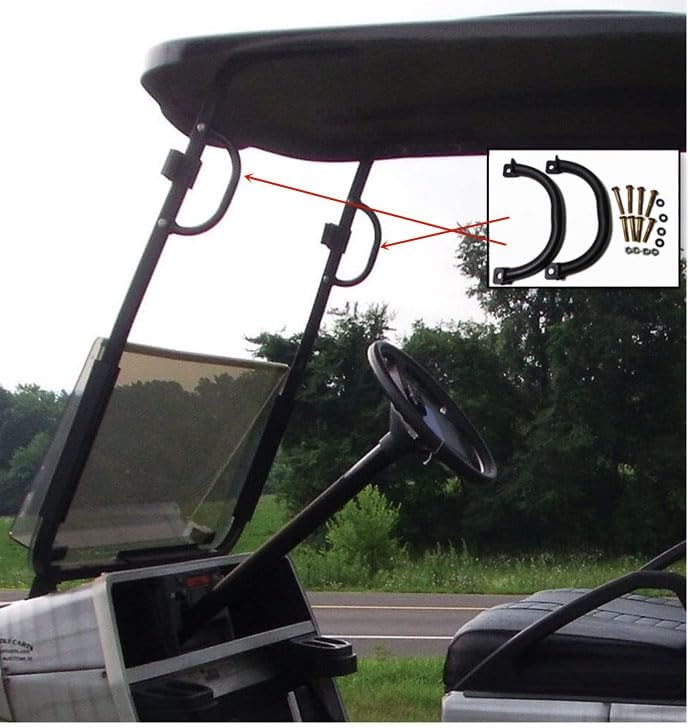 Golf Cart Grab Handle, Set of 2 | Compatible with Club Car, Compatible with EZGO, Compatible with Yamaha Golf