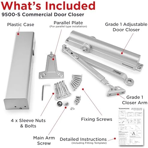 heavy duty commercial door closer, automatic self closing on a desk or shelf