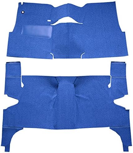 Replacement Auto Carpet Floor Liner - Cut and Sewn Loop - fits 1957-1957 Chevrolet Bel Air 4 Door Hardtop Bench Seat (Red)