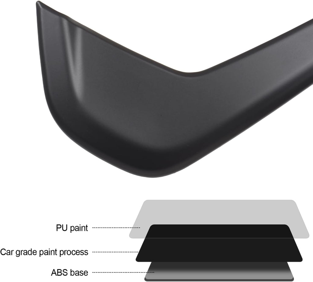 ABS Matte Black Rear Window Trim Molding Covers for 2023-2026 Mazda CX-50, Flat Black Outside D Pillar Post Molding Cover Trims Compatible with Mazda CX50 CX 50 Hybrid 2024 2025