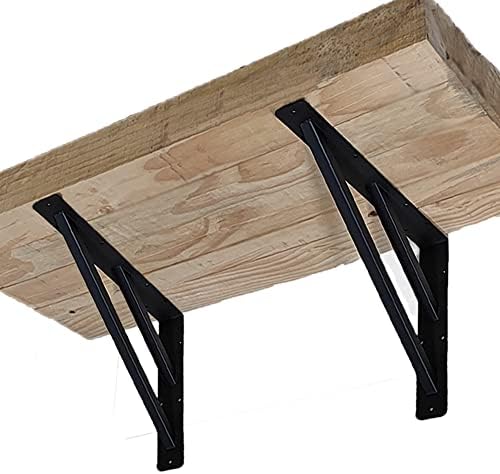 heavy duty shelf bracket countertop support brackets 16"x12", front angle view