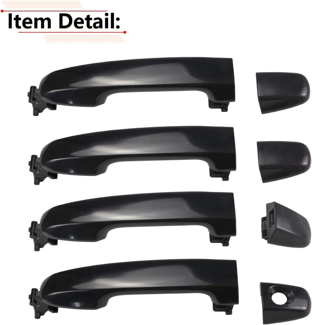 RLB-HILON 1Set Exterior Door Handle Compatible with Toyota Camry 2012 2013 2014 2015 2016 2017 Year