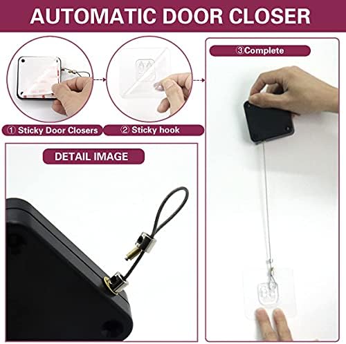 punch-free automatic sensor door closer - multifunctional for, side view
