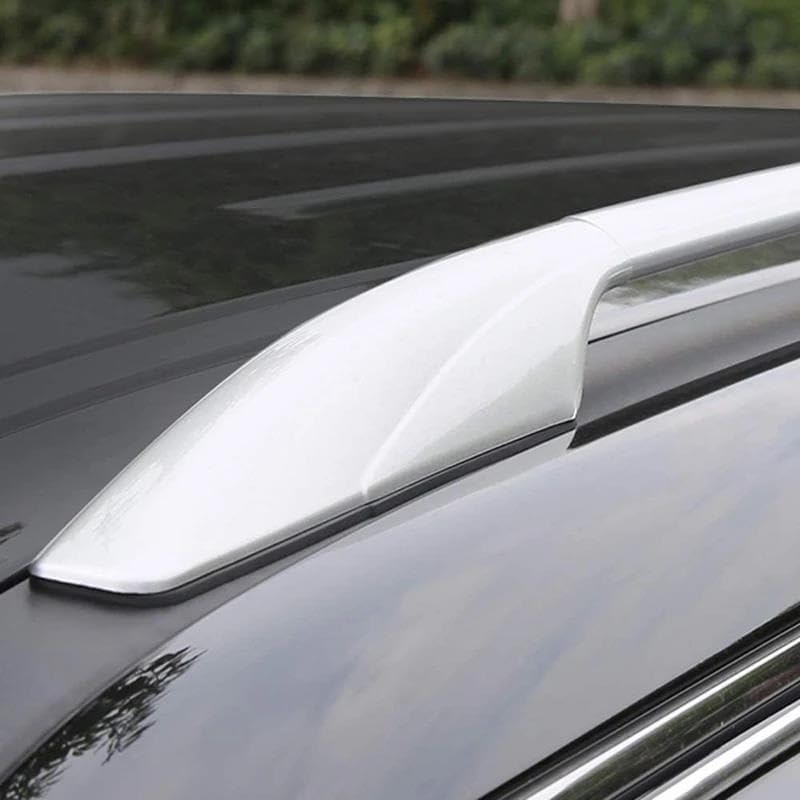 Rooftop Cargo Carrier Silver ABS Roof Rack Bar Rail End Protection Replacement Cover Car Styling 4pcs for Nissan for Patrol for Y62 2010-2018 Roof Racks Boxes