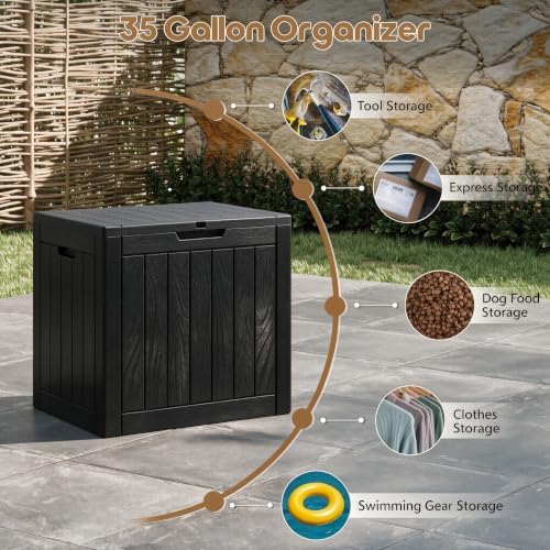 nunu lab 35 gal outdoor storage box waterproof, package contents