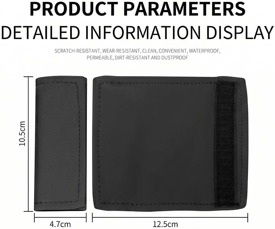 Grab Handle Cover for Honda Pilot 2002–2025 2026 YF/YH, Interior Door Pull Protector, Vehicle Hand Grip Sleeve for Comfort and Decoration,Black