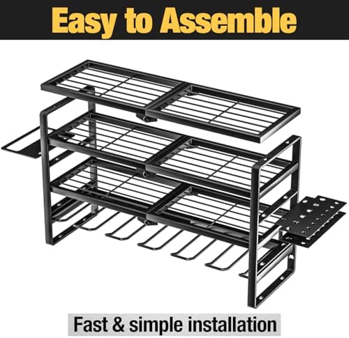 yyr 4 layer power tool organizer wall mount, view 9