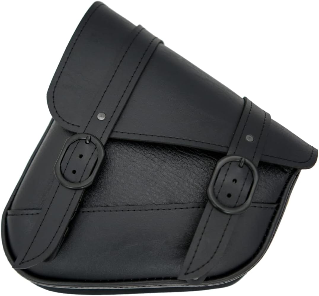 Dowco Willie & Max Black Jack Swingarm Bag - Black Buckle - Triangulated Swingarms - 59776-05,10.5" x 11.5" x 4.5"